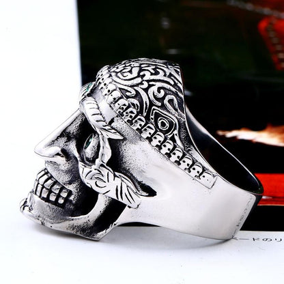 Mayan Skull Ring | Skull Action