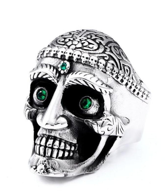 mayan skull ring