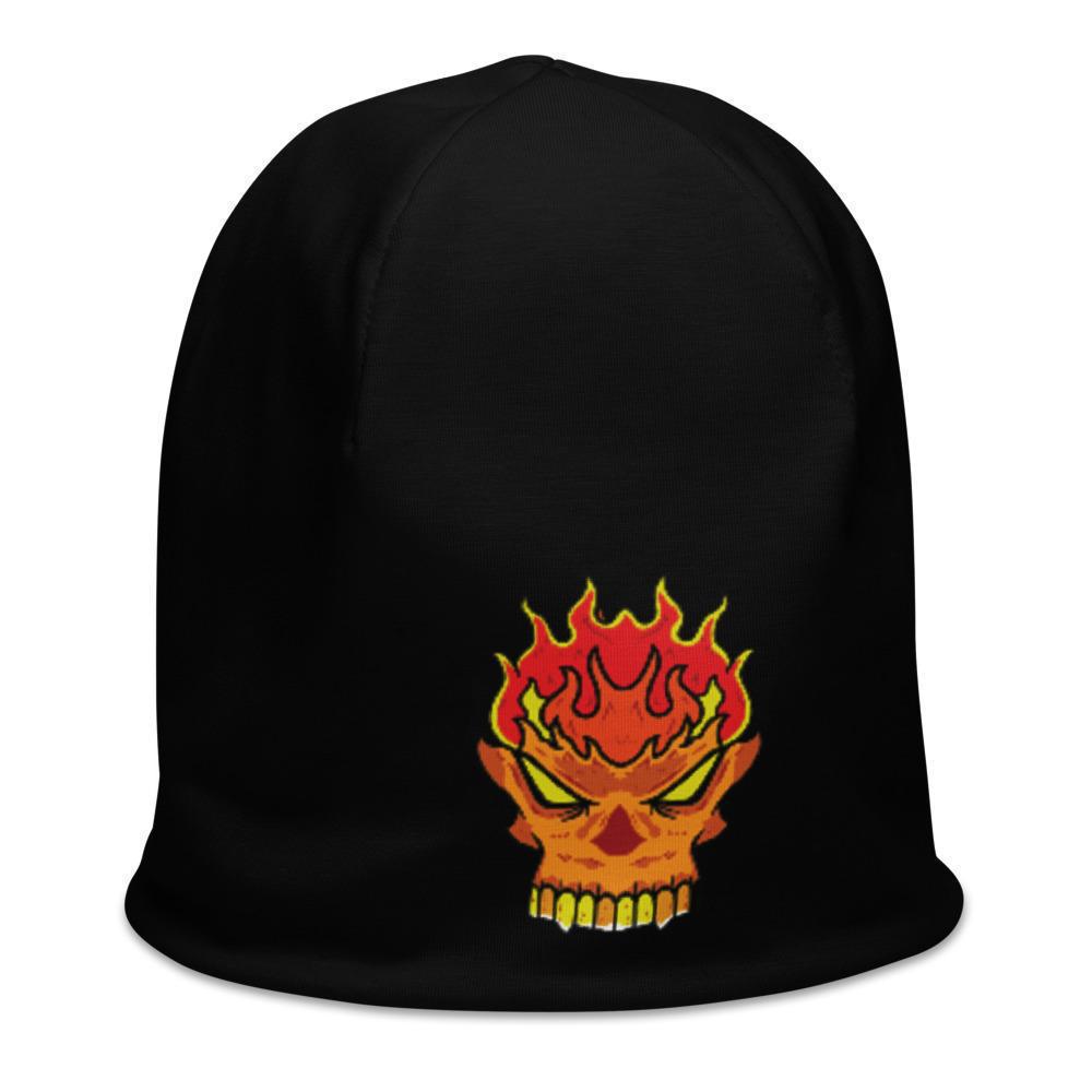 mens-black-skull-beanie-printed