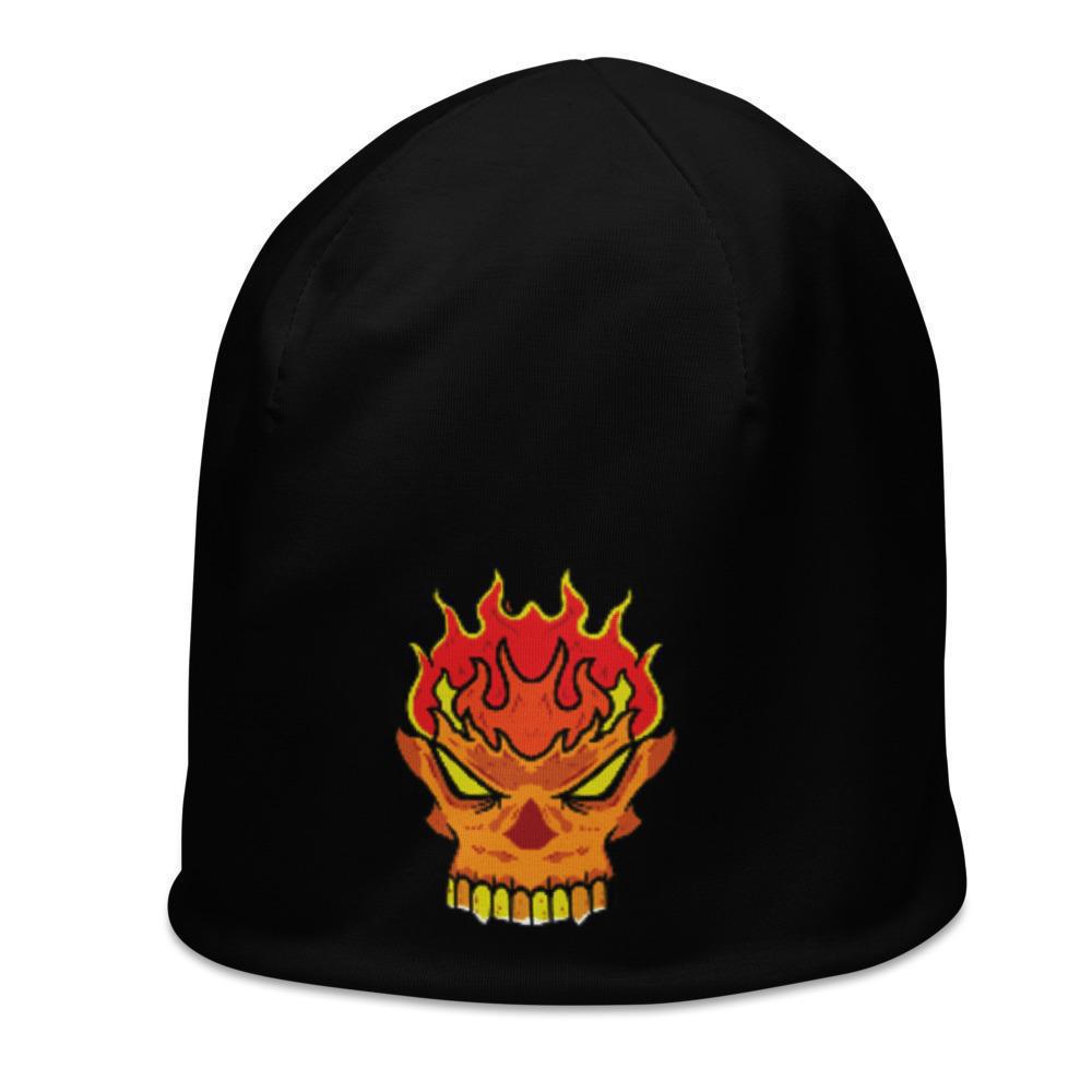 mens-black-skull-beanie-warm