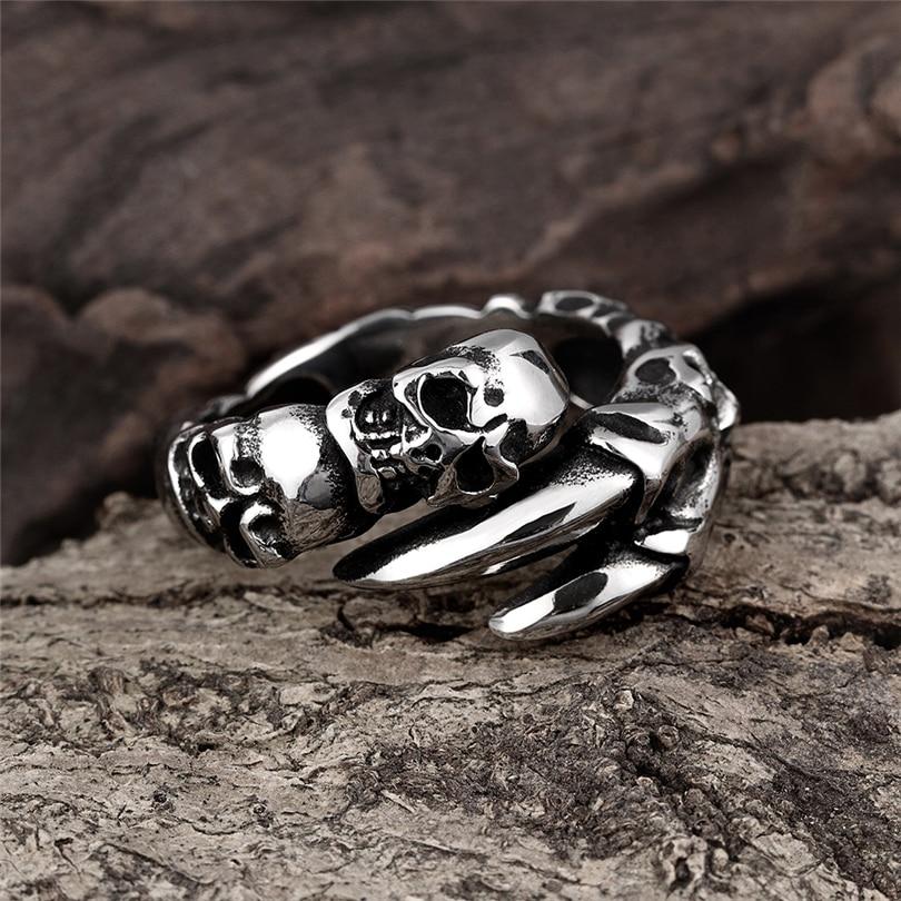 Mens Celtic Dragon Ring | Skull Action