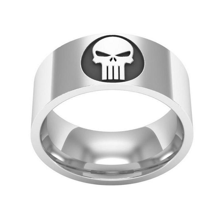 Mens Punisher Ring | Skull Action