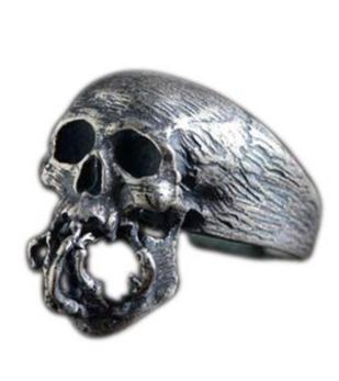 mens sterling silver biker rings