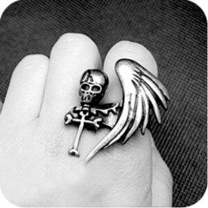 Metal Ring For Girl | Skull Action