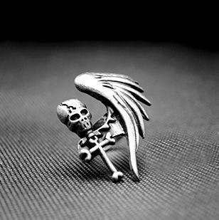 Metal Ring For Girl | Skull Action