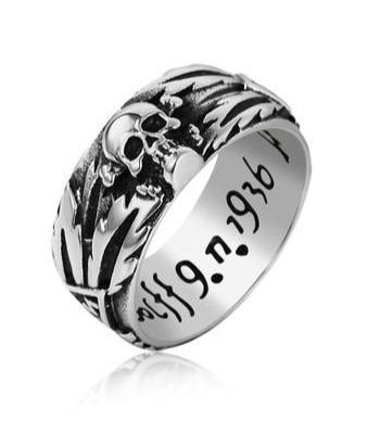metal skull ring