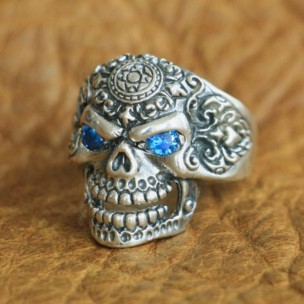 Mexican Biker Ring Vintage | Skull Action