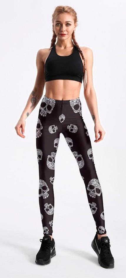 mexican-skull-leggings calavera