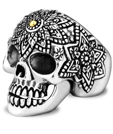 mexican skull ring