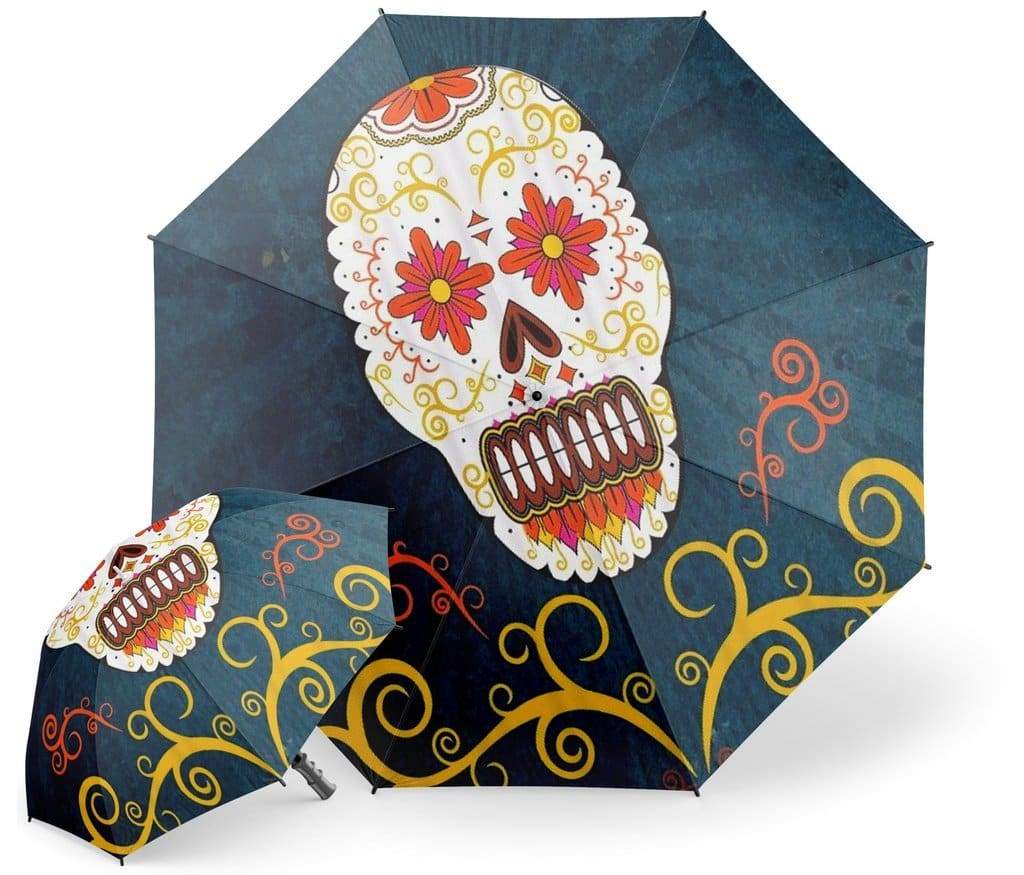 Mexican Skull Umbrella