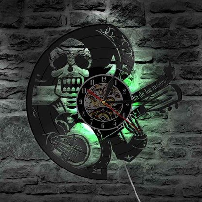 Mexican Style Wall Clocks | Skull Action