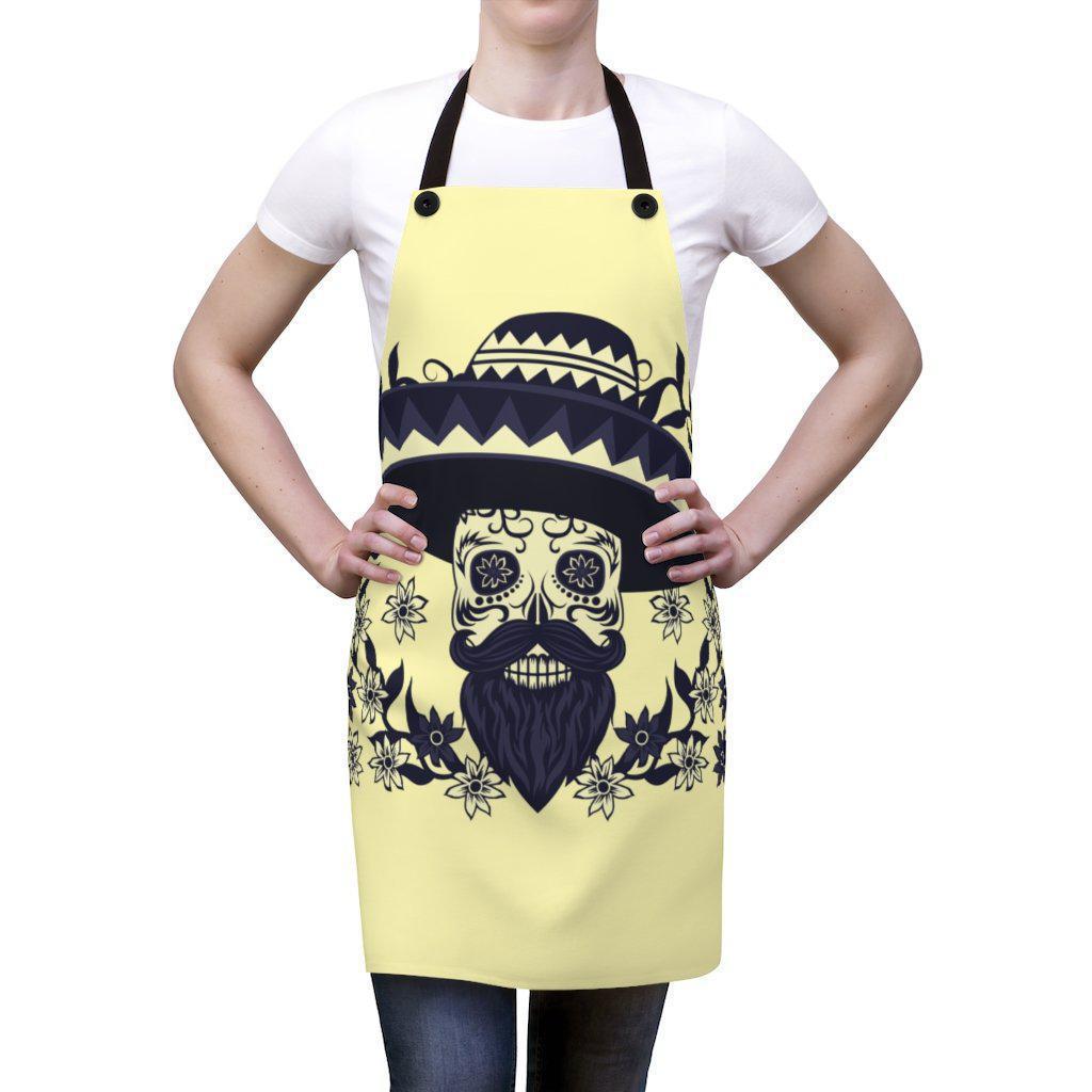 mexican-sugar-skull-apron-calavera