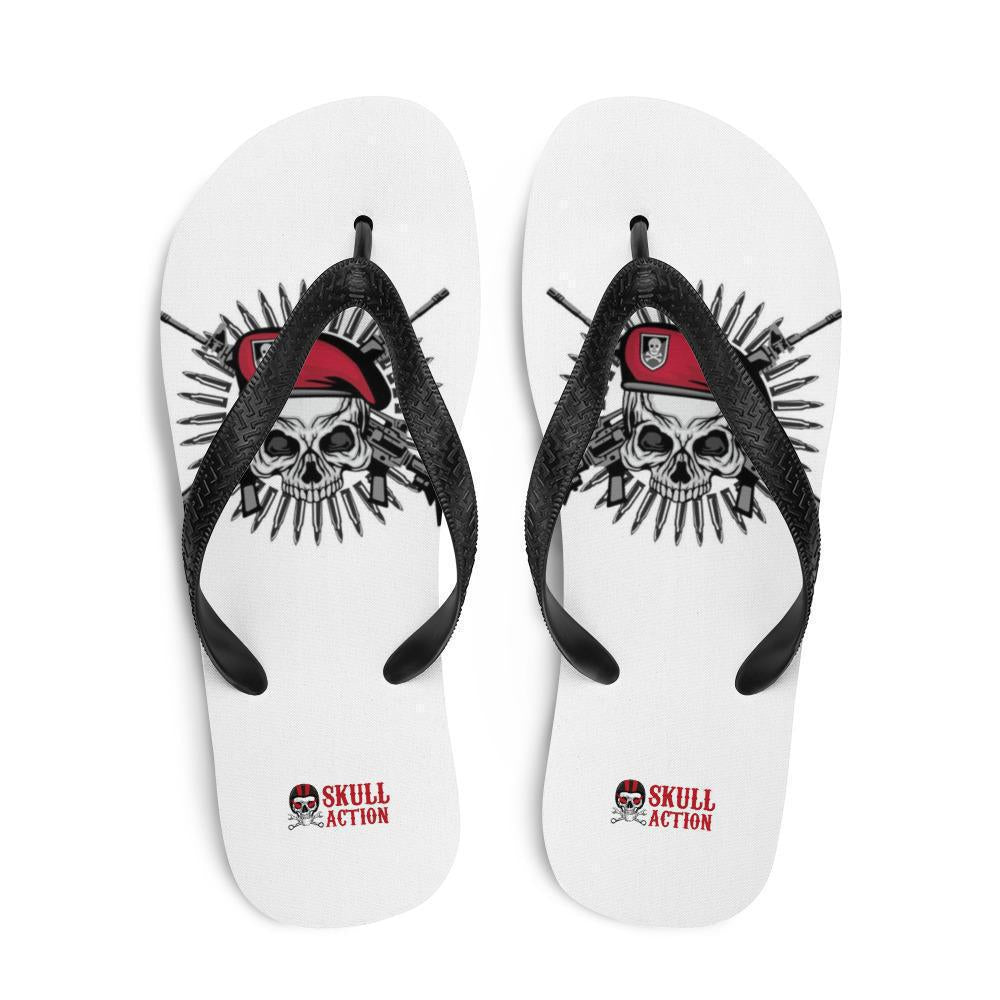 military-skull-flip-flops