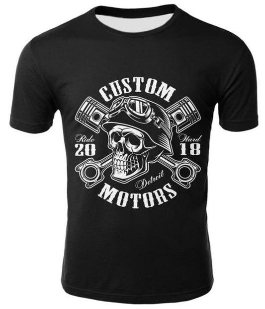 motorcycle skull shirts