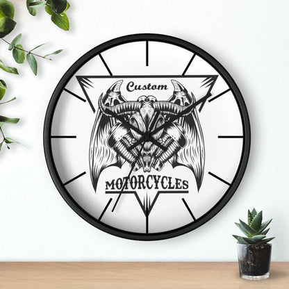 motorcycle-wall-clock