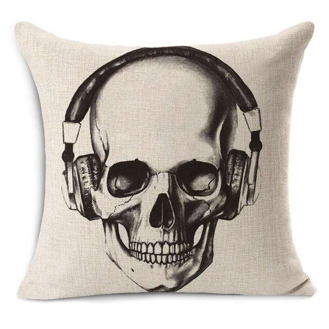 Music Skull Pillow