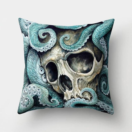 Octopus Skull Pillow