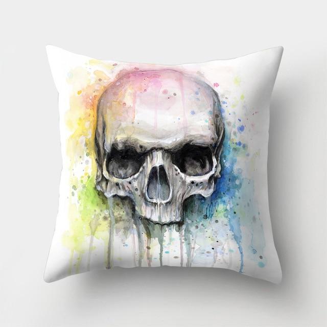 Paint Skull Pillow