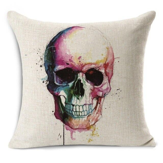 Painting Skull Pillow
