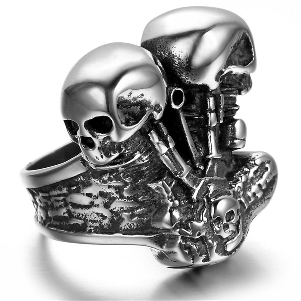Panhead Ring | Skull Action