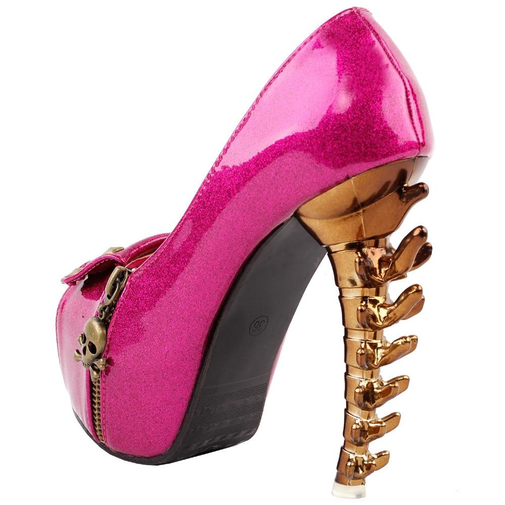 Pink Skull High Heels | Skull Action