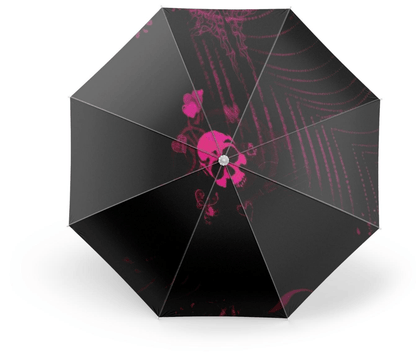 Pink Skull Umbrella | Skull Action
