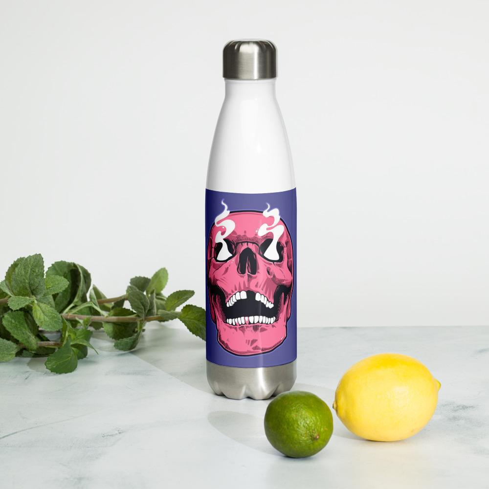 pink-skull-water-bottle-print