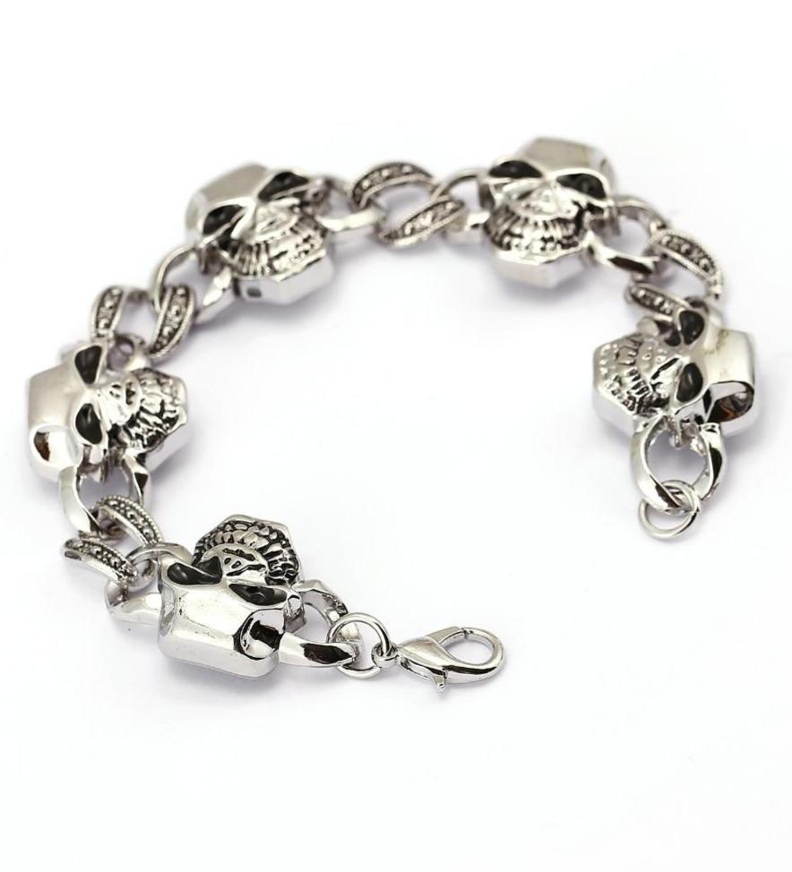 Pirate Skull Charm Bracelet