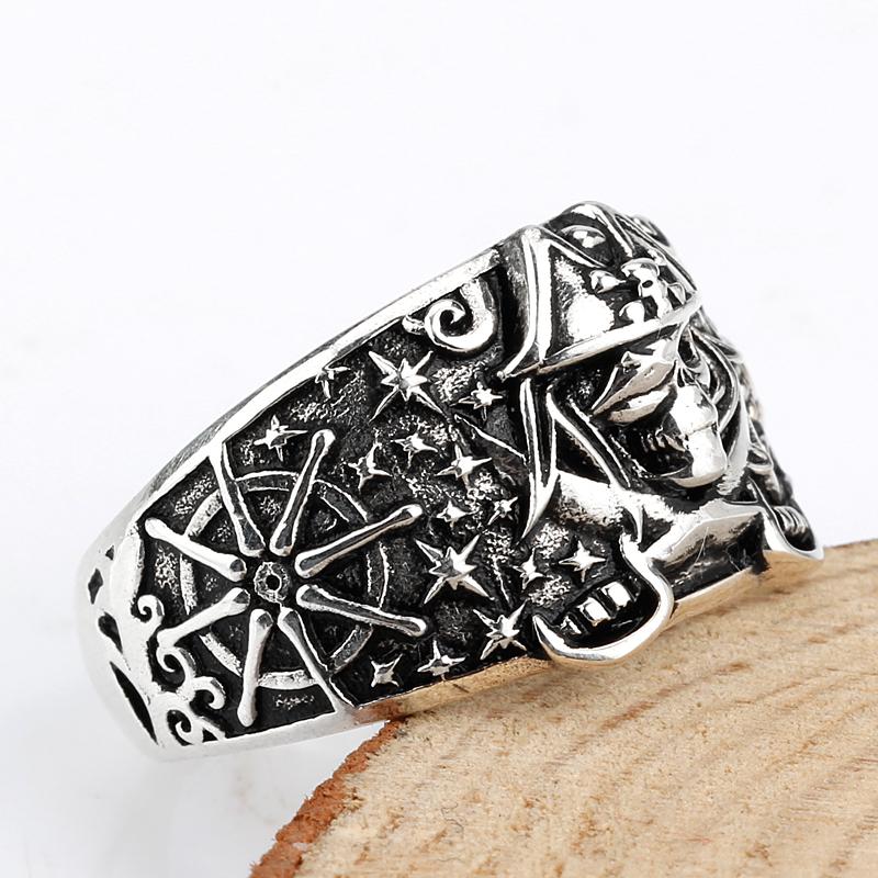 Pirate Skull Silver Ring | Skull Action