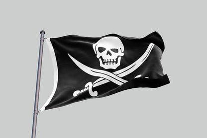 Pirates Of The caribbean Black Pearl Flag | Skull Action