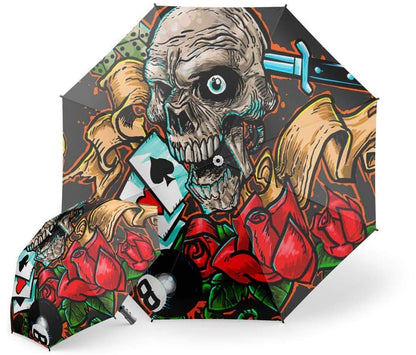 Poker Skull Umbrella