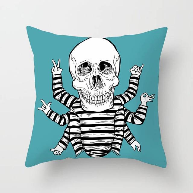 Prison Skull Pillow