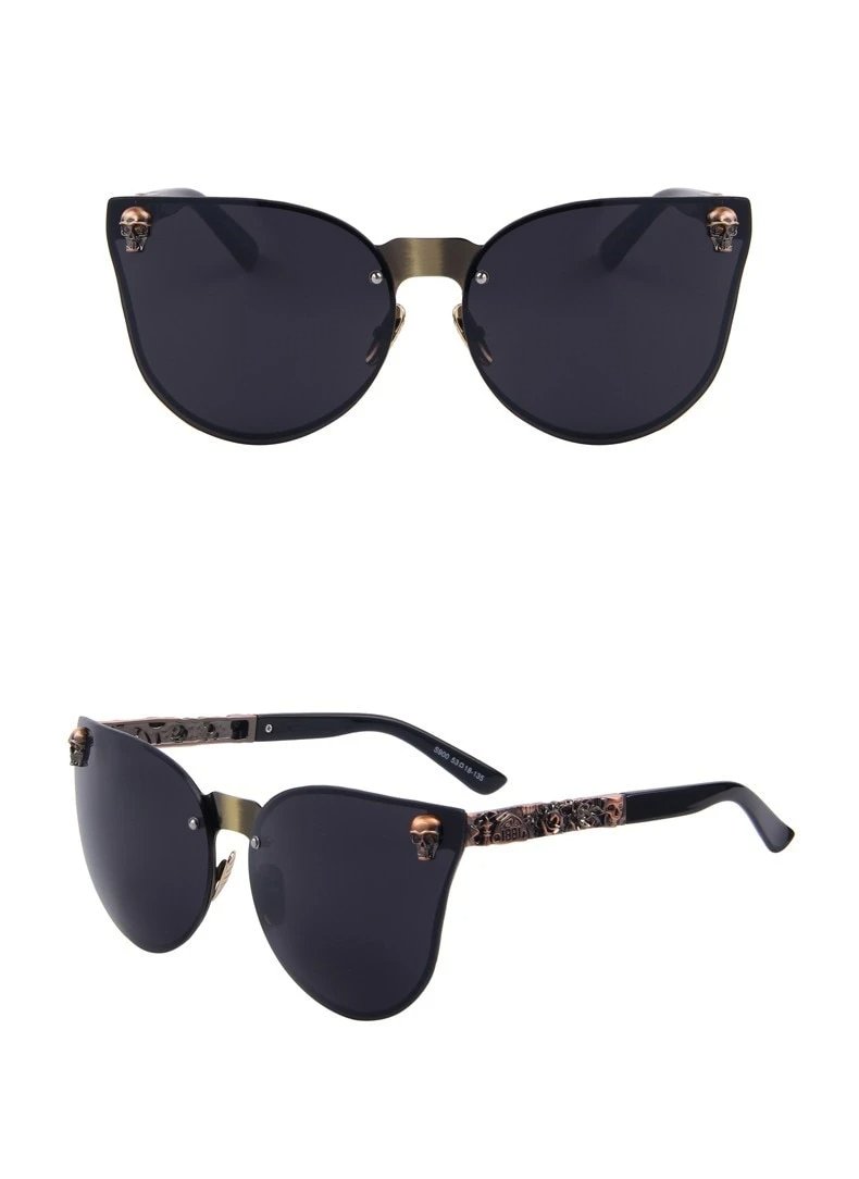Alexander McQueen Eyewear Floating Skull rectangle-frame Sunglasses -  Farfetch