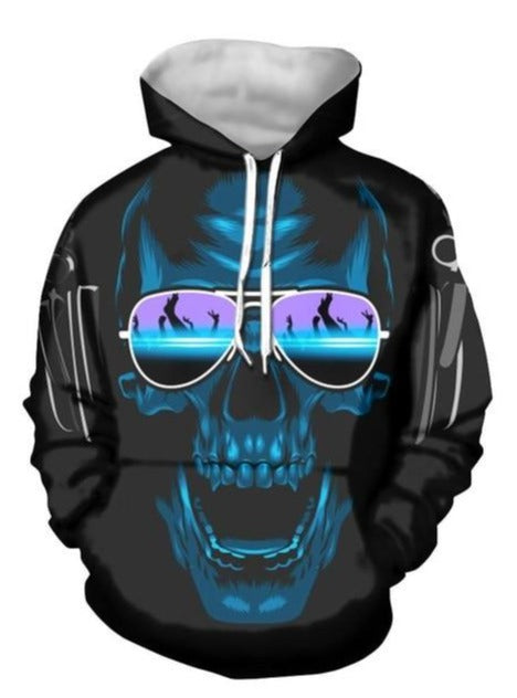 Hoodies 3d Skull