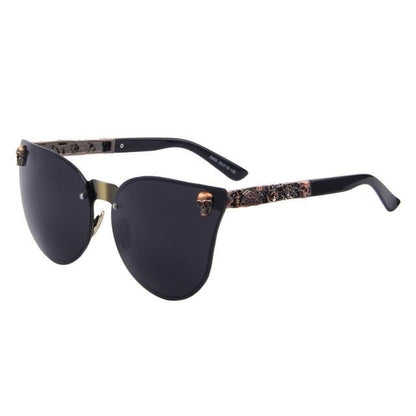 Sunglasses With Skull And Crossbones On Side