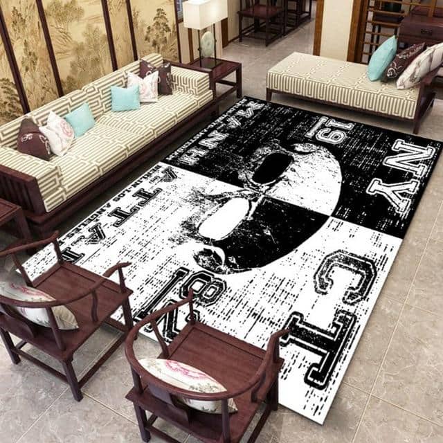 White Skull Rug