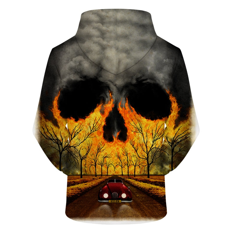 Skull Design Hoodie