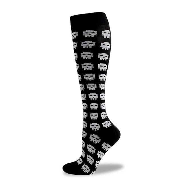 Sugar Skull Knee High Socks