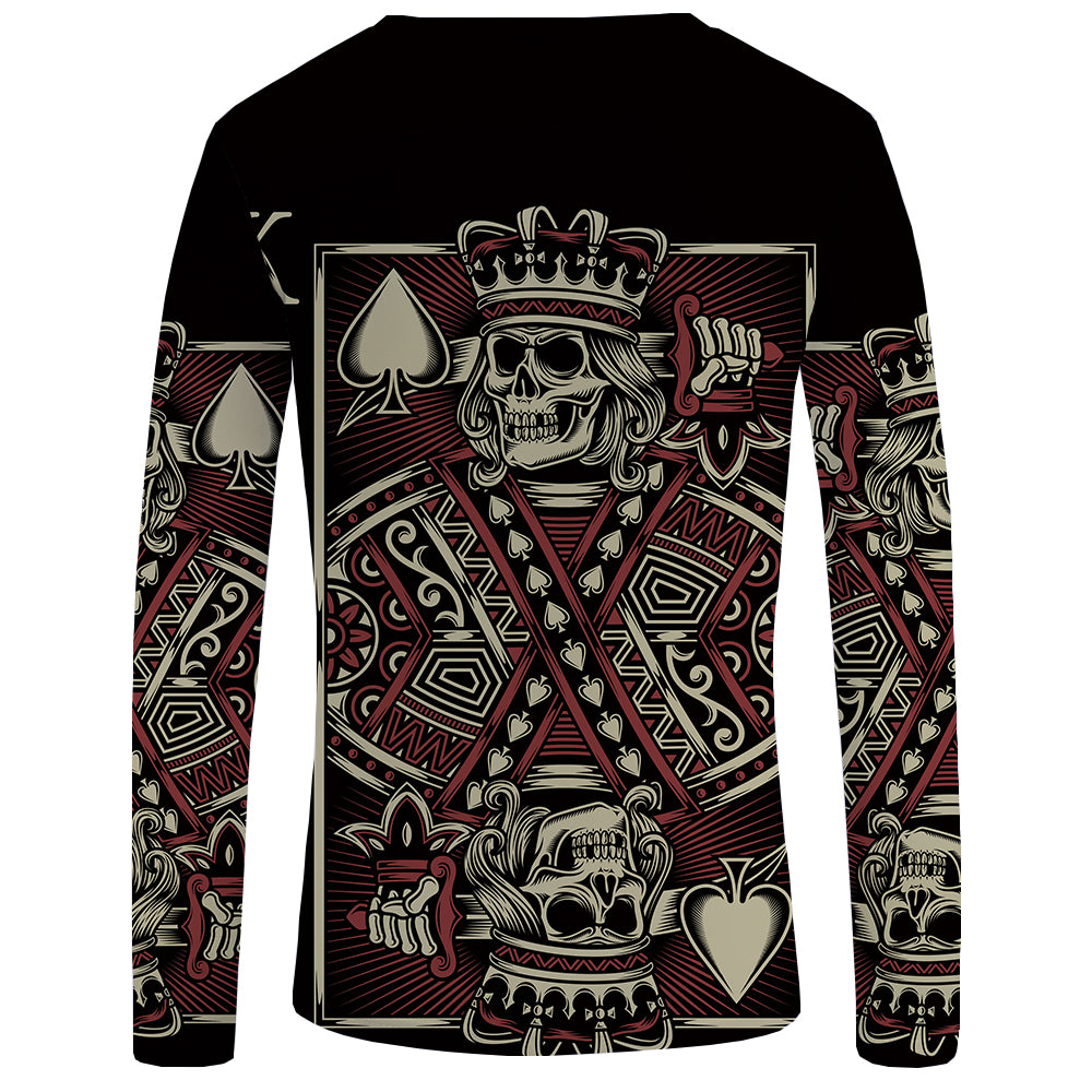 Poker Skull <br> Long Sleeve Shirt