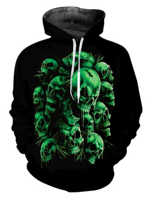 Green Skull Supreme Hoodie