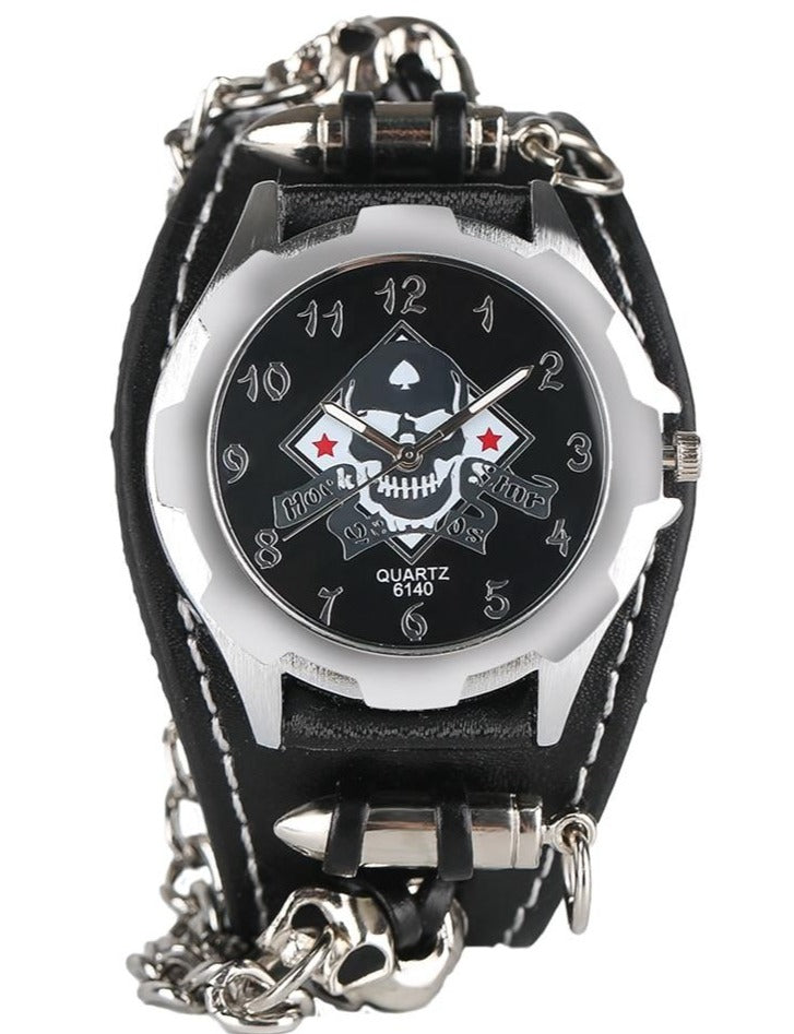 Mens Skull Head Watch