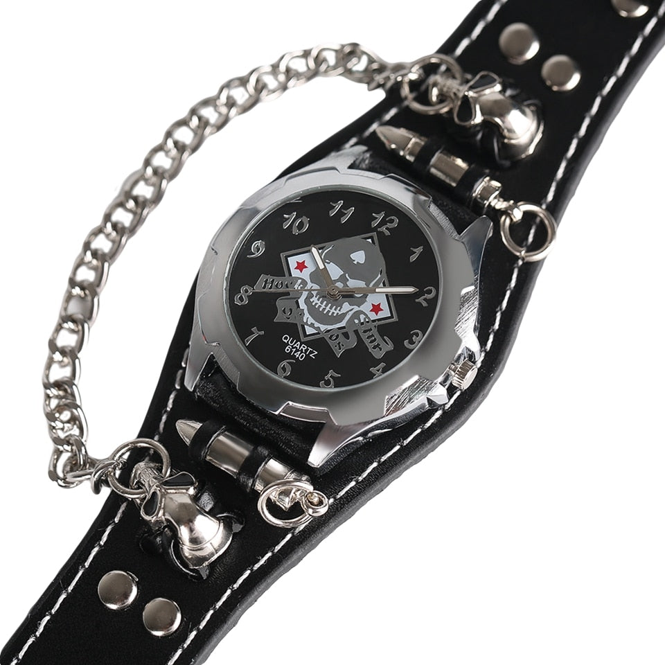 Mens Skull Head Watch