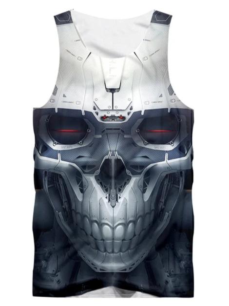 Skull Tank Top Shirt