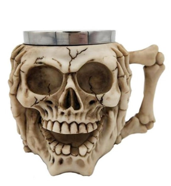 Metal Skull Mug