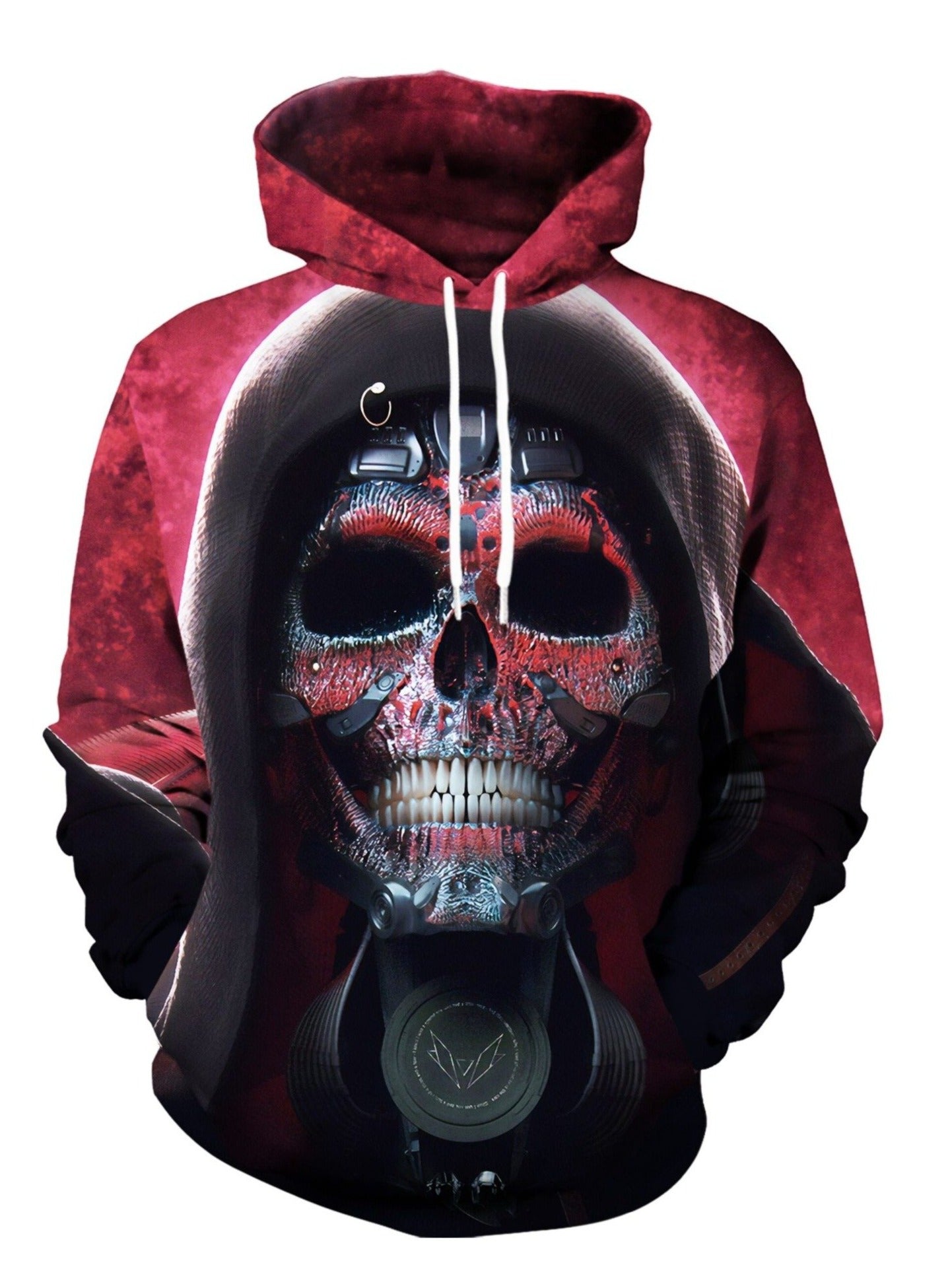 santa cruz skull hoodie