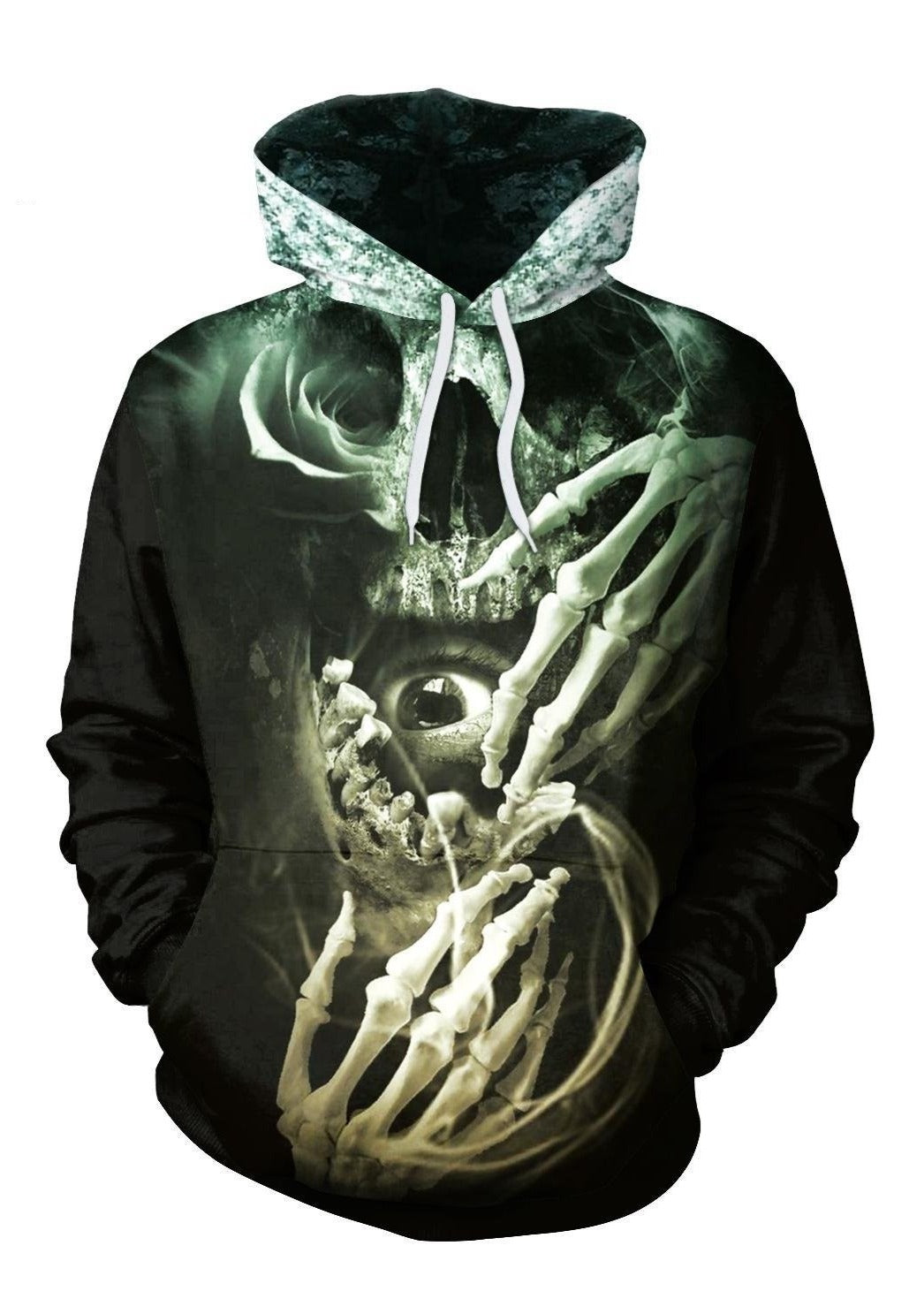 Skull Glow In The Dark Hoodie For men