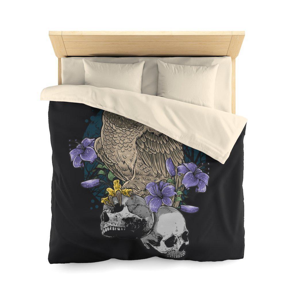 purple-skull-comforter-set-design