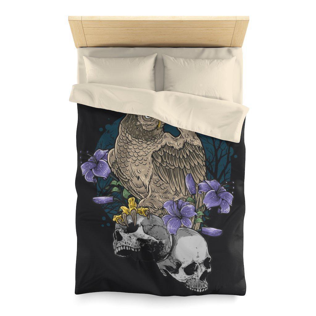 purple-skull-comforter-set