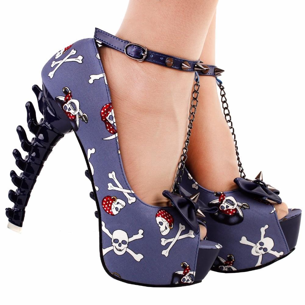 Purple Skull Heels | Skull Action