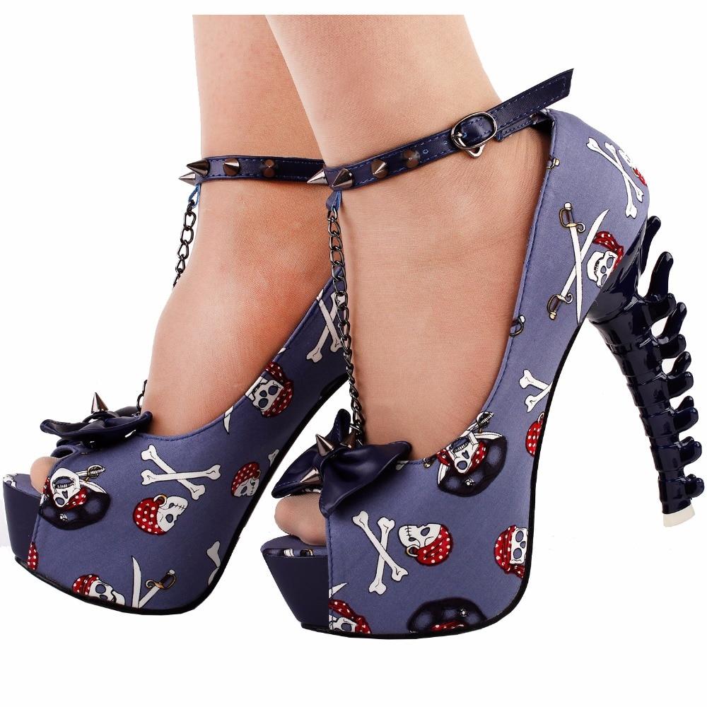 Purple Skull Heels | Skull Action